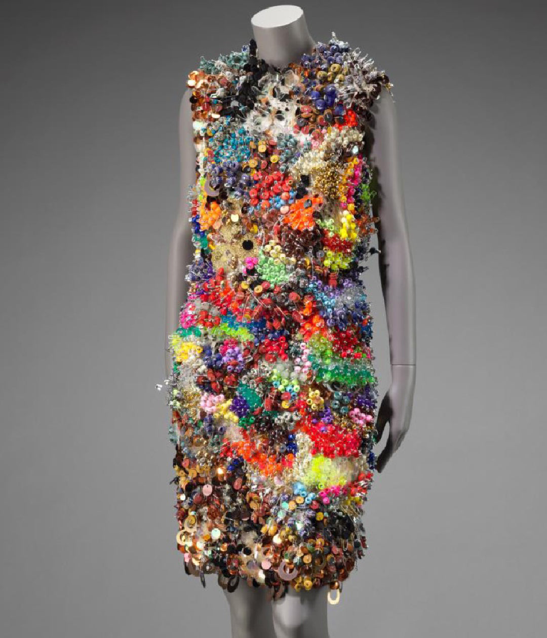 Mimi Plange hand embroidery gown at the Museum of Fine Arts Boston