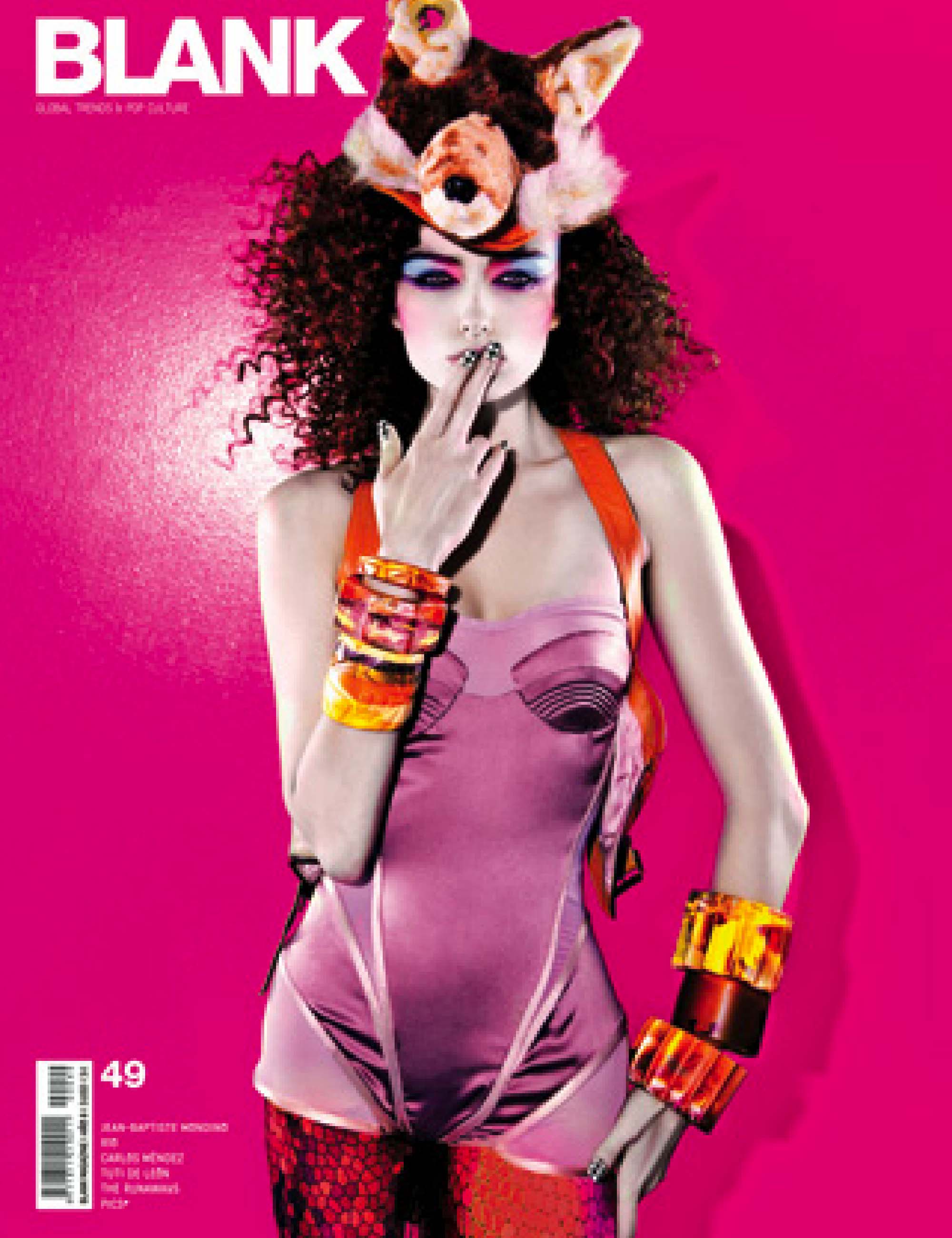 Blank Magazine features Mimi Plange ostrich feather vest!
