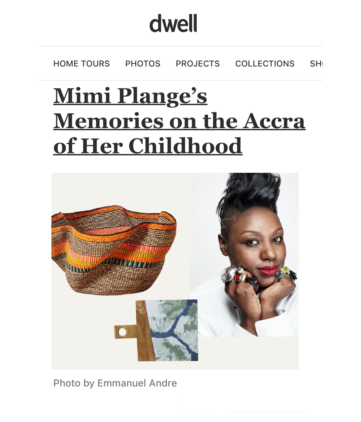 Accra through the Eyes of Mimi Plange, Dwell Magazine July 2022