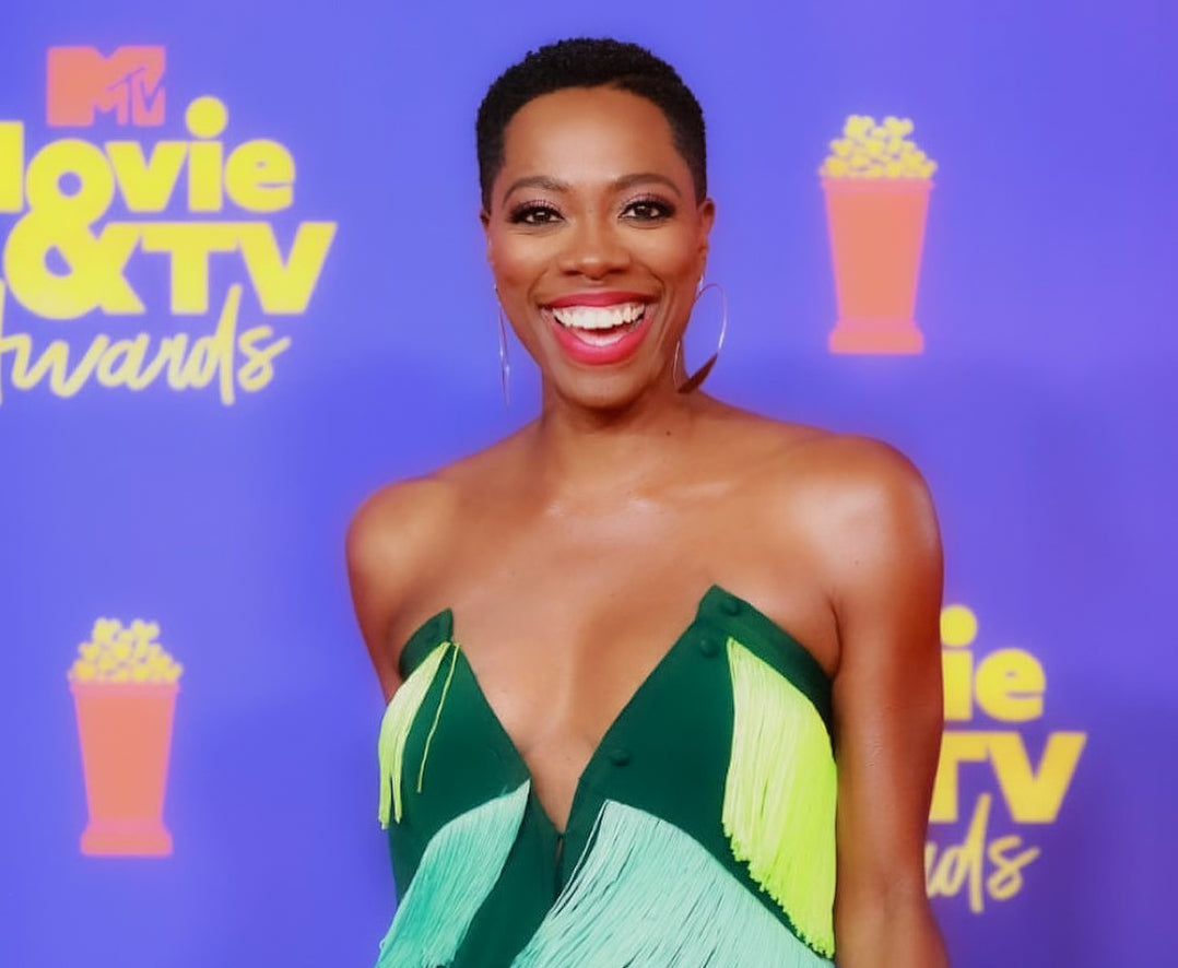 Yvonne Orji wears Mimi Plange to the 2021 MTV Movie Awards
