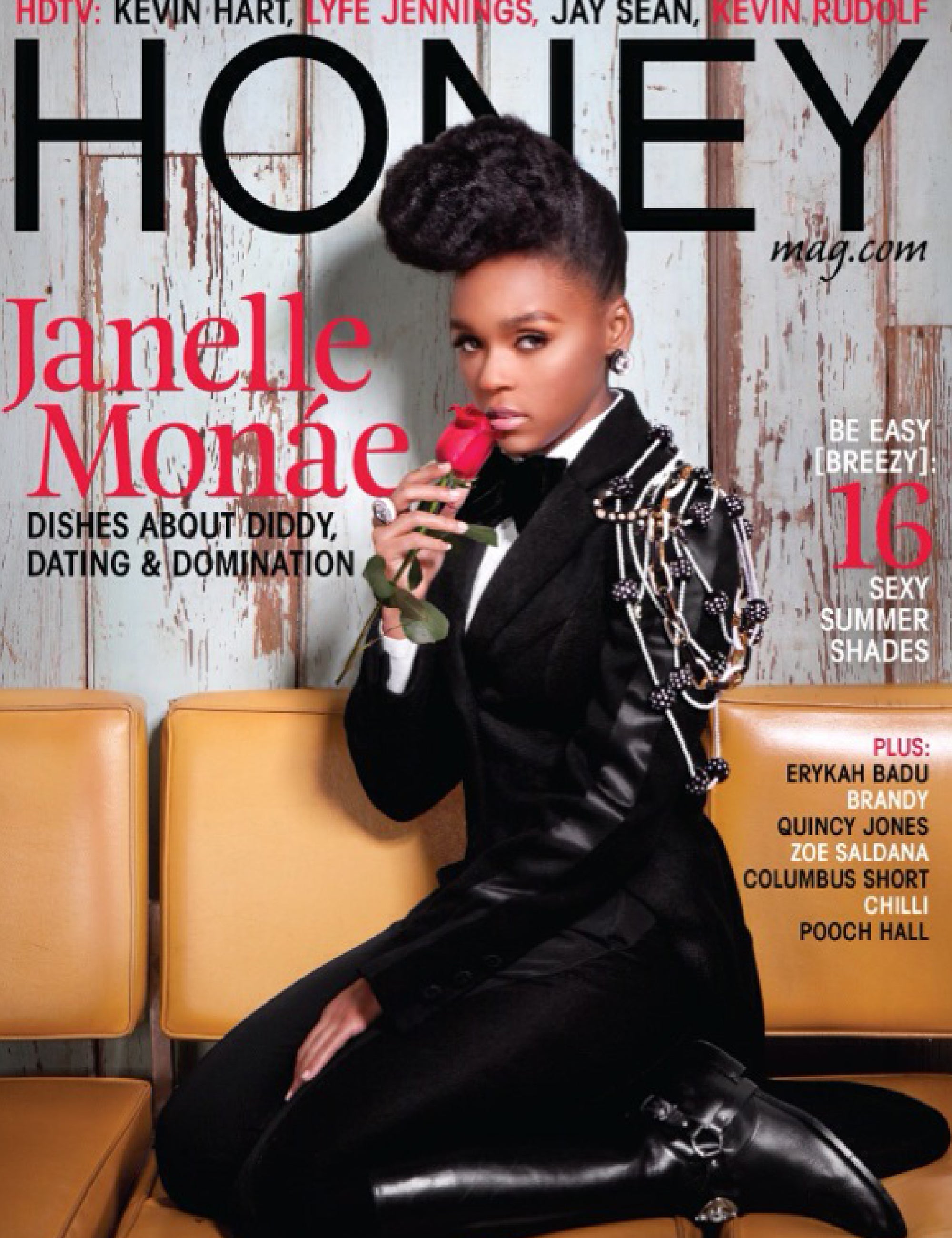 Janelle Monae wears Mimi Plange on the cover of Honey Magazine!