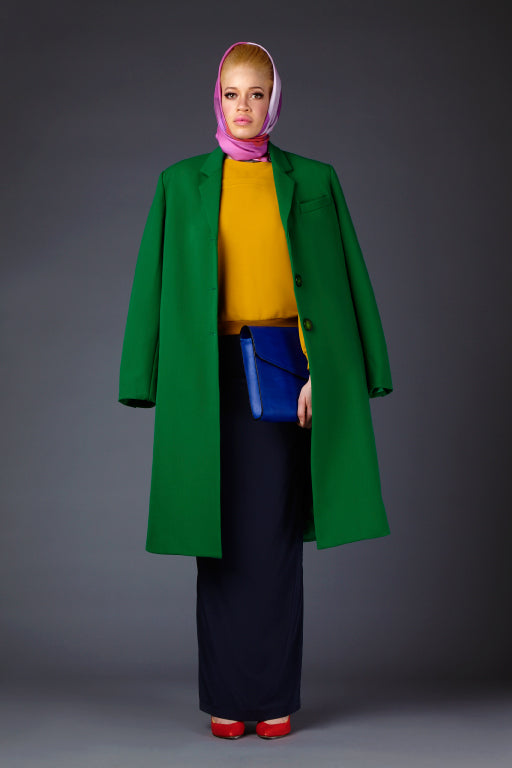 Mimi Plange Colorblocking outfit with Diandra Forrest
