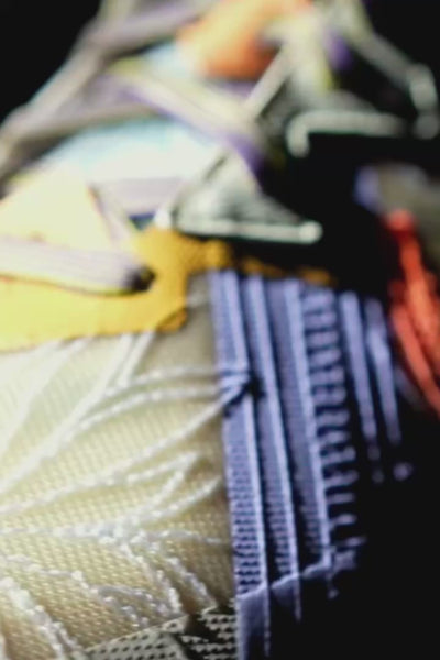 Scarred Perfection basketball sneaker video of closeup details