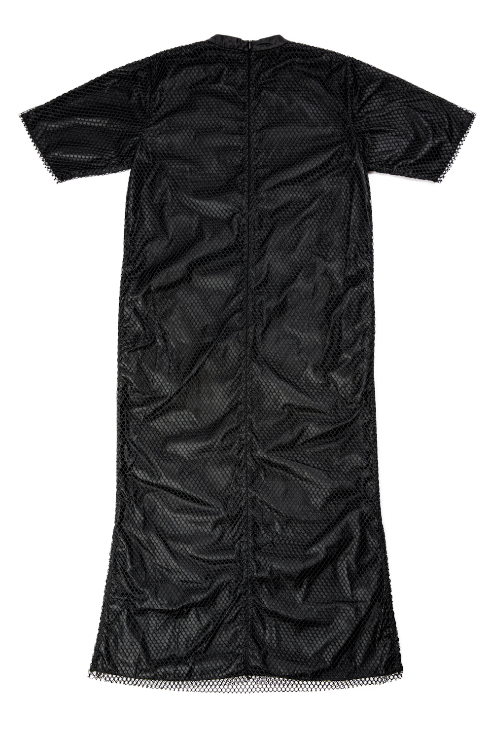 Pierced Mesh Maxi Tee Dress with Spikes & Rings - Mimi Plange